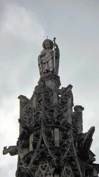 0641 Parigi Tour Saint Jacques Statua di San Giacomo risultato