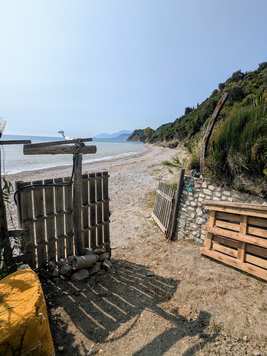 day 2 albania camping at sea