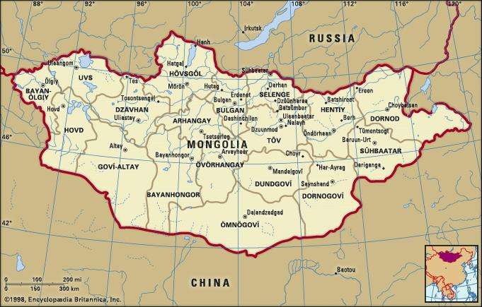 mappa mongolia