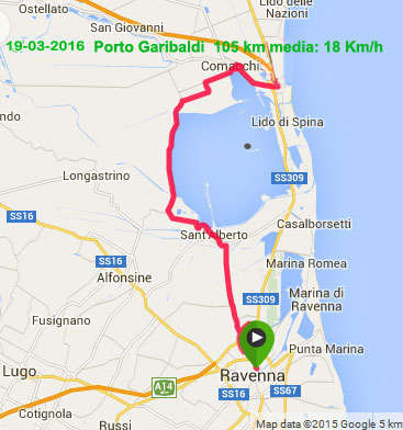 ciaobici mappa Ravenna comacchio bici
